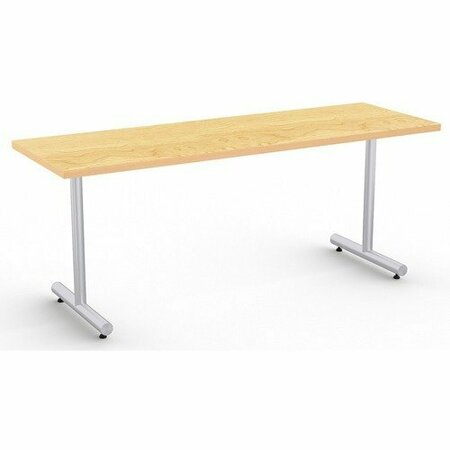 SPECIAL-T Table, Metallic Sand Base, 24inWx72inLx29inH, Crema Maple SCTKING2472SCM